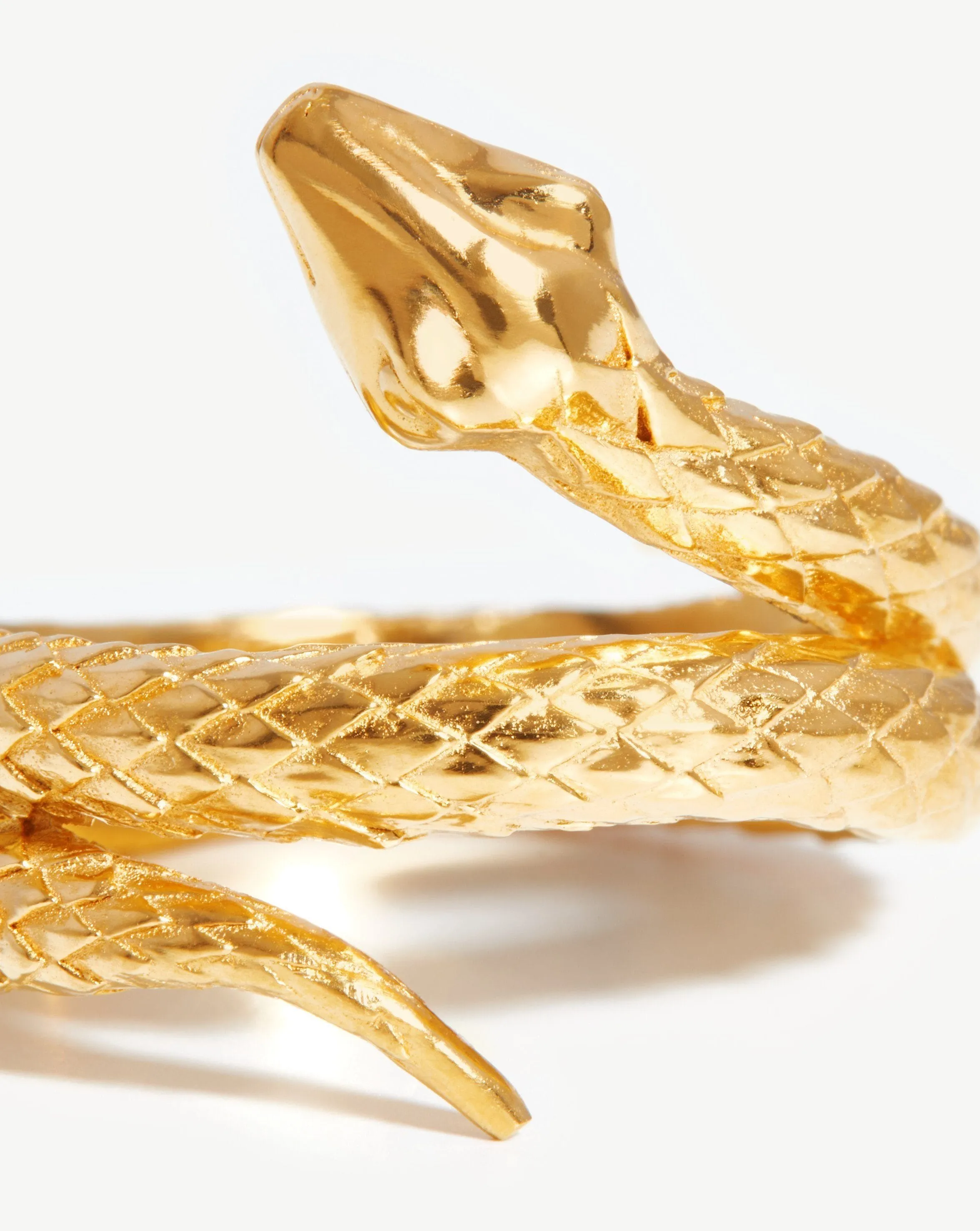 Harris Reed Coiled Serpent Ring | 18ct Gold Plated