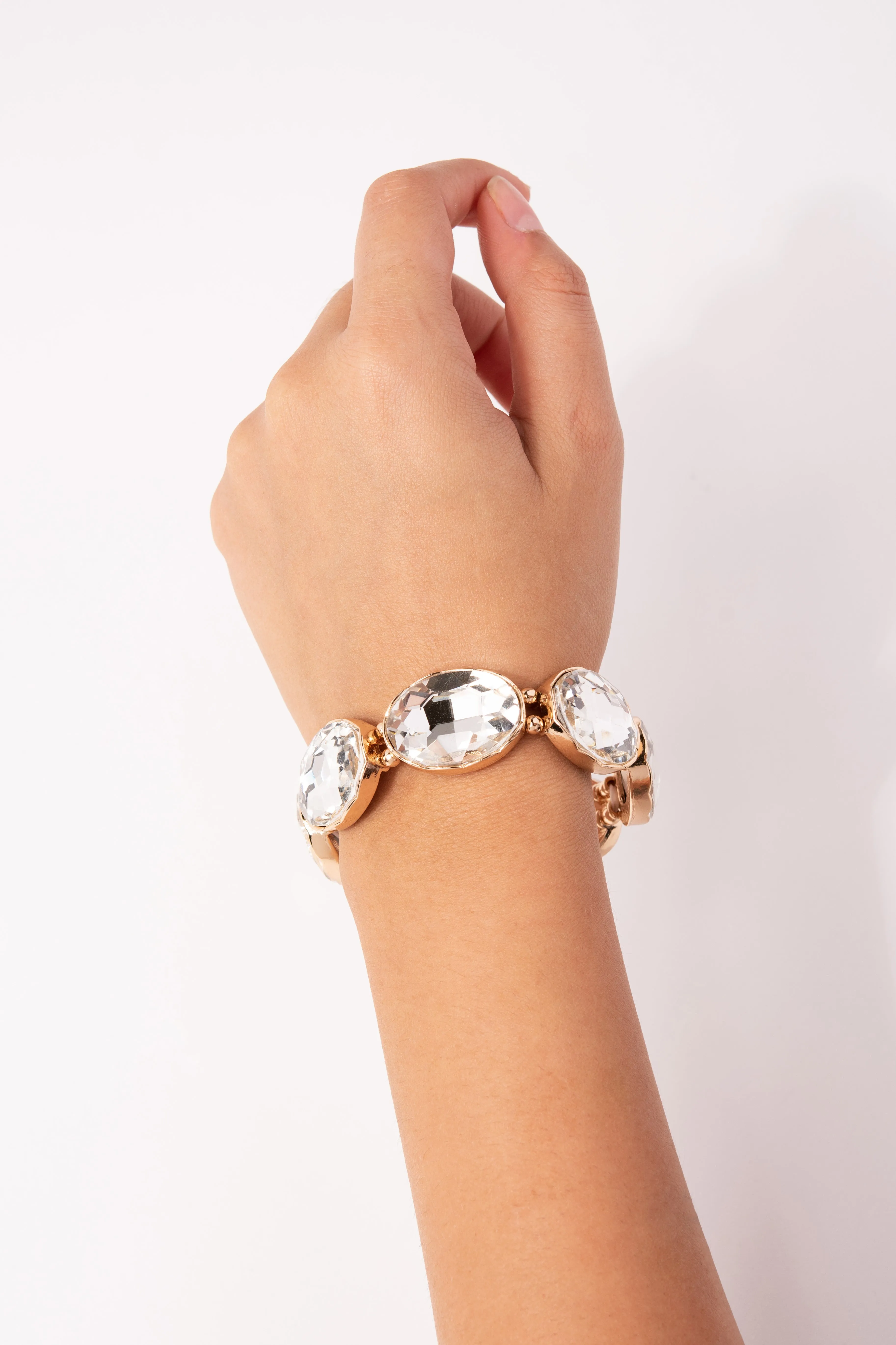 Hattie Rhinestone Stretch Bracelet