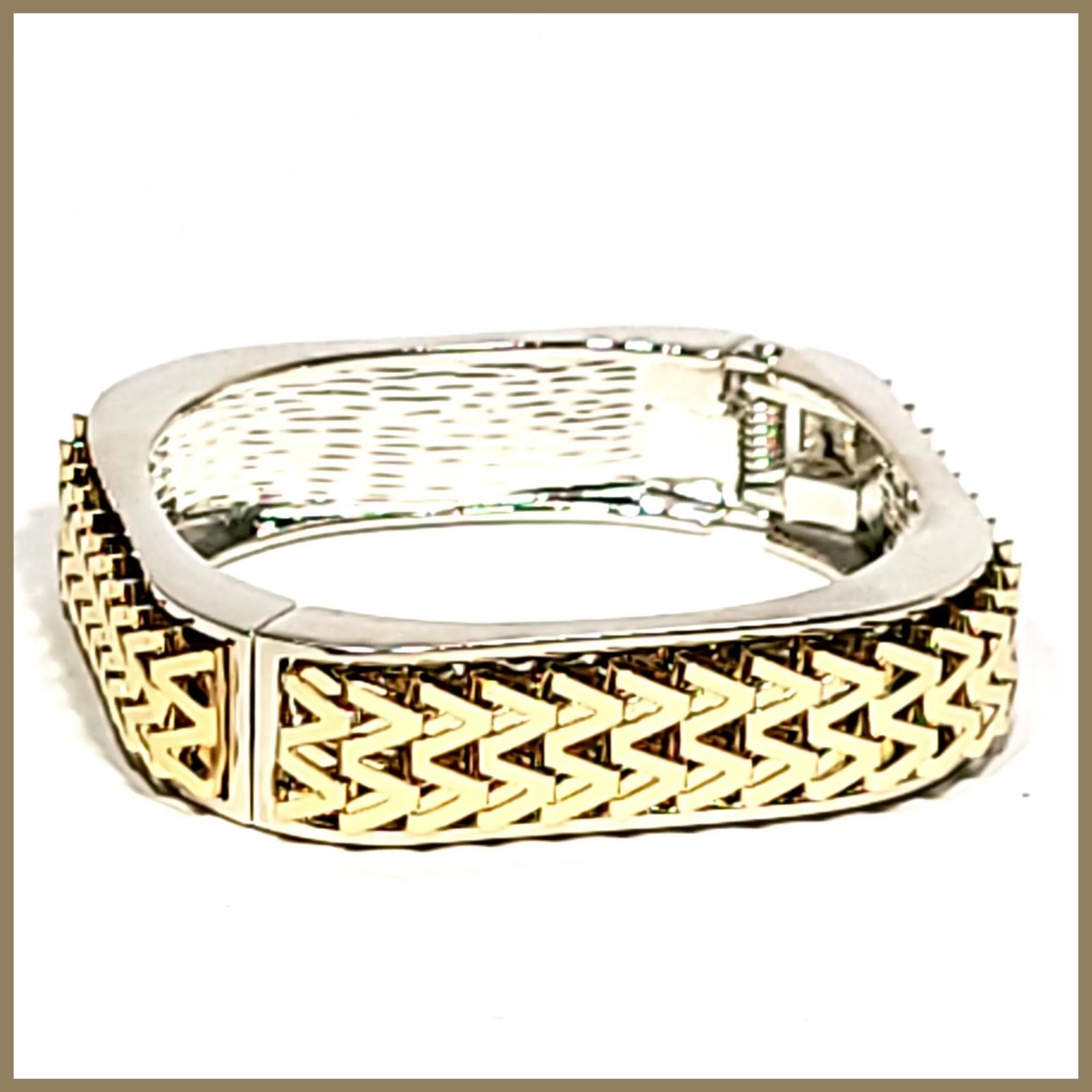 Hinged Square Bangle