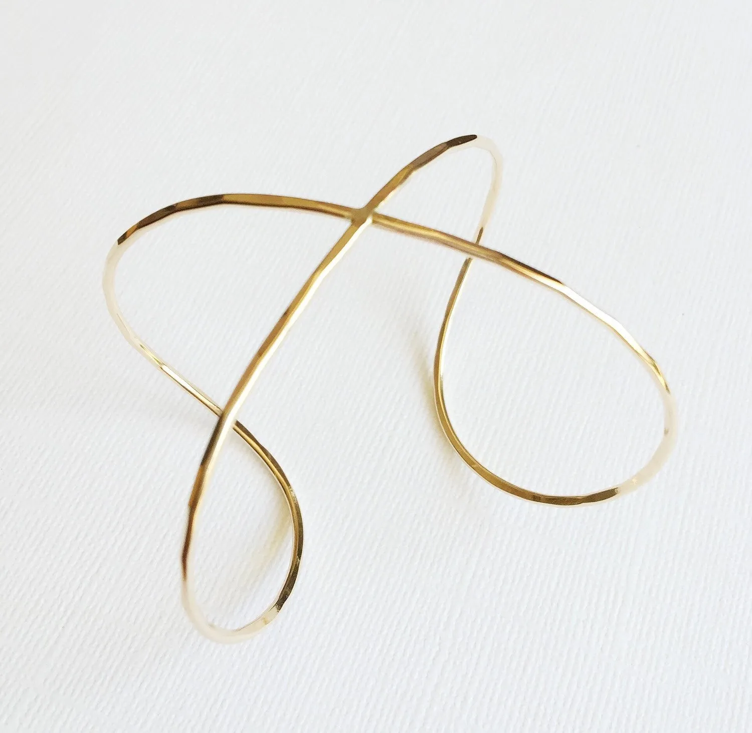 Infinity cuff bangle (B178)