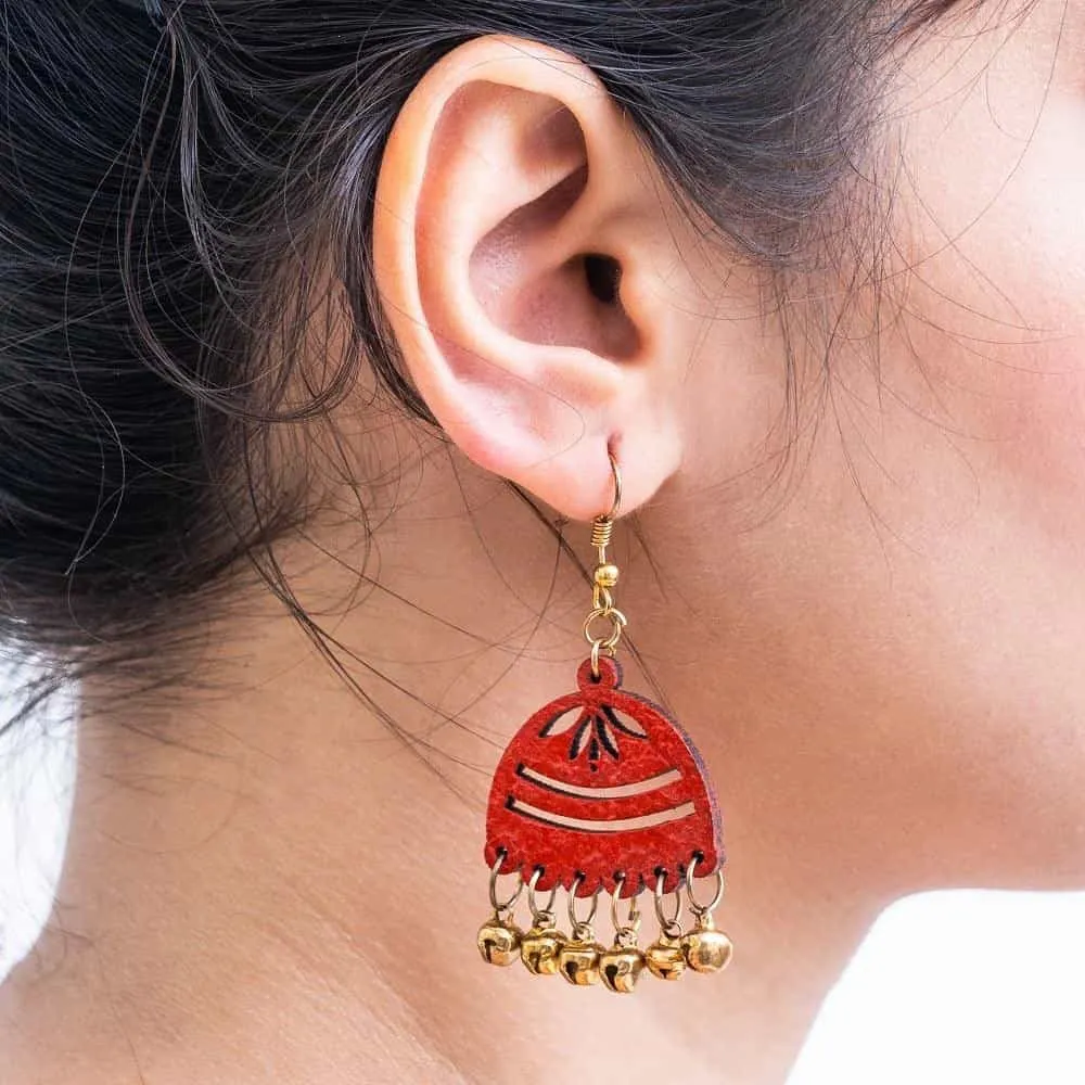 Jhumki Hand Painted Earring