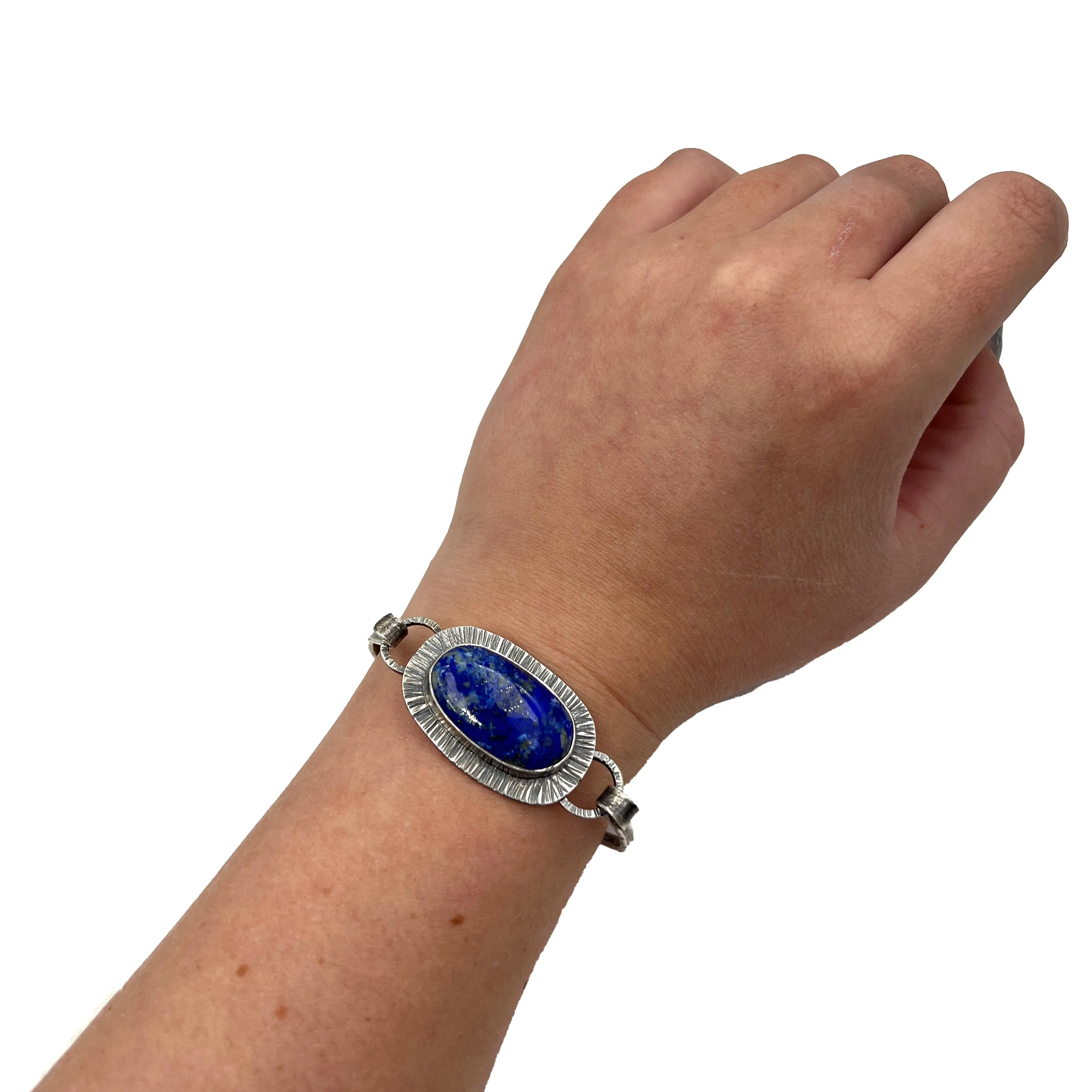 Lapis Latch Bracelet