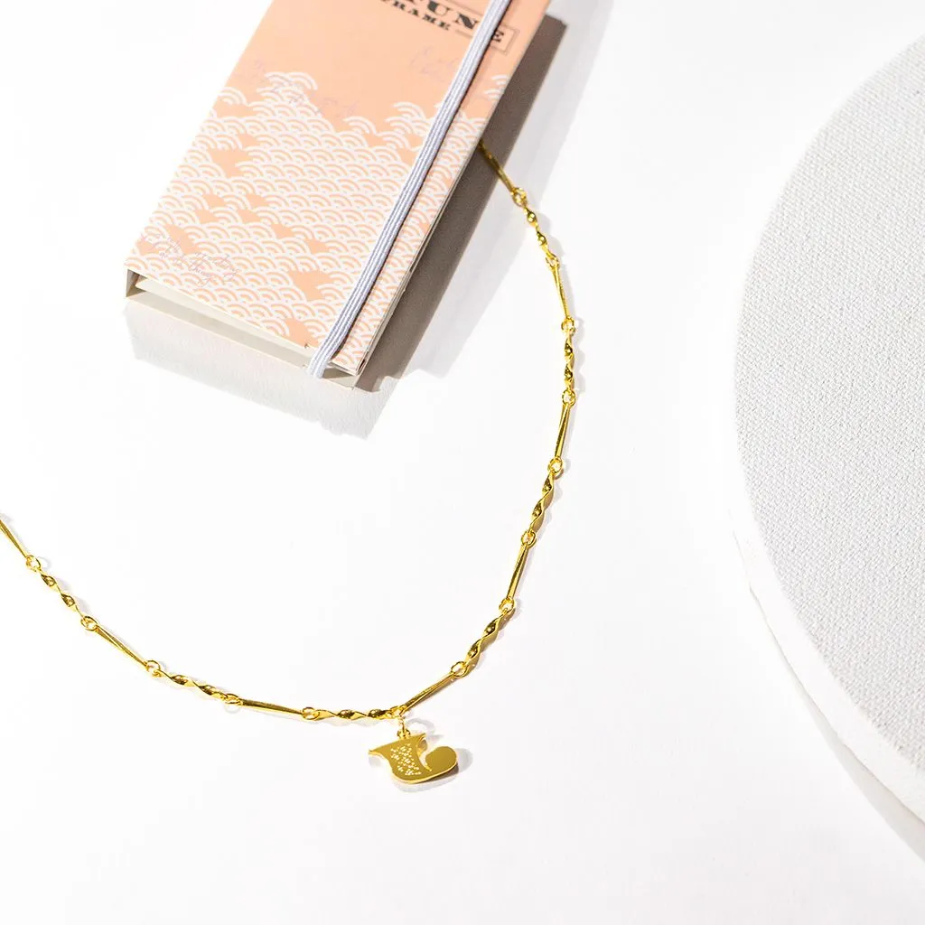 Letter Necklace (J) - Gold