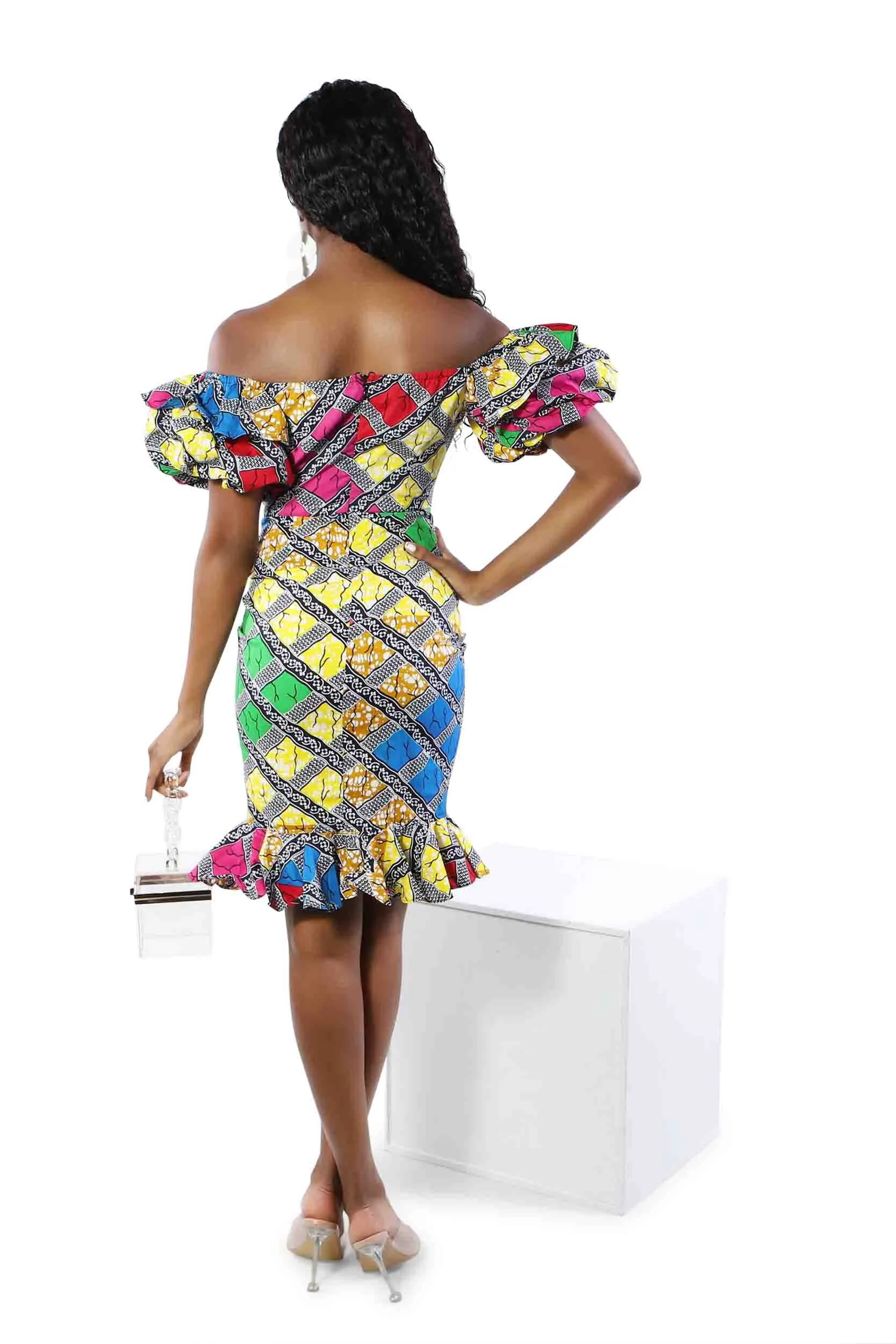 Mesmina African Print Dress- Sample