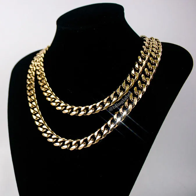 Miami Cuban Link Choker Chain in Gold