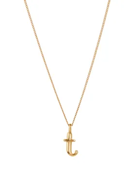 Monogram Necklace - T (Gold)