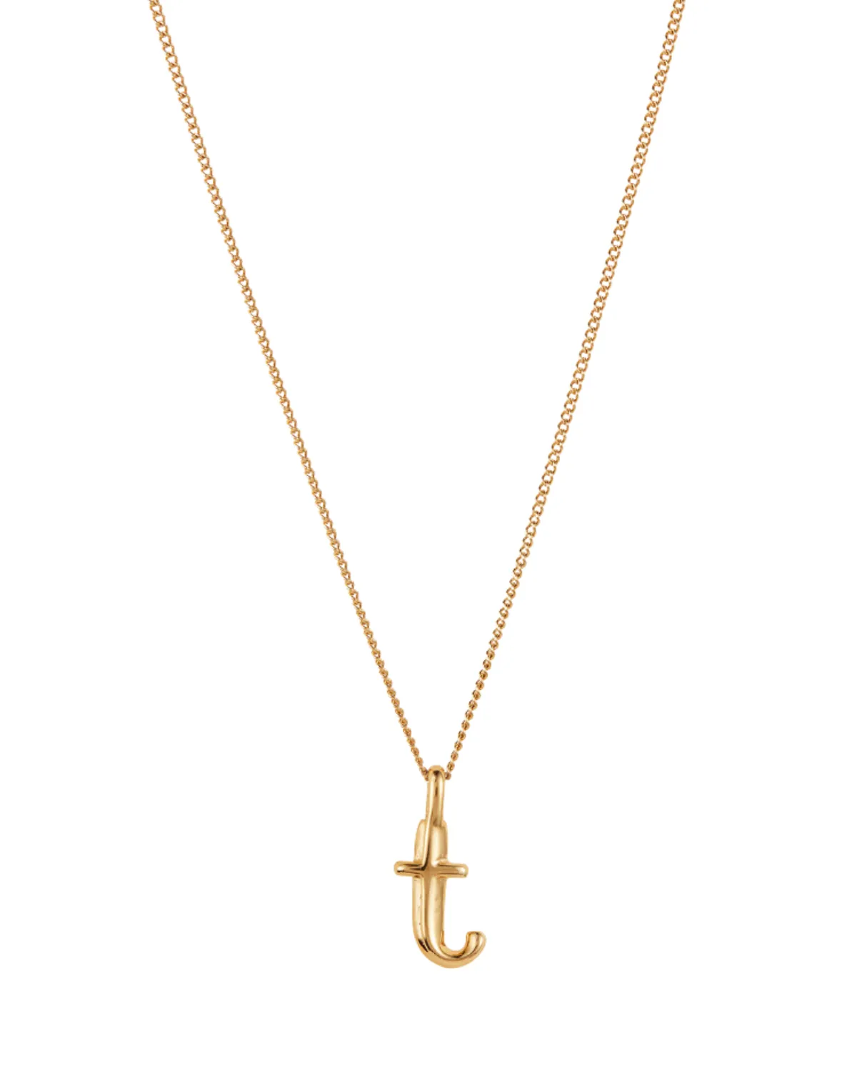 Monogram Necklace - T (Gold)