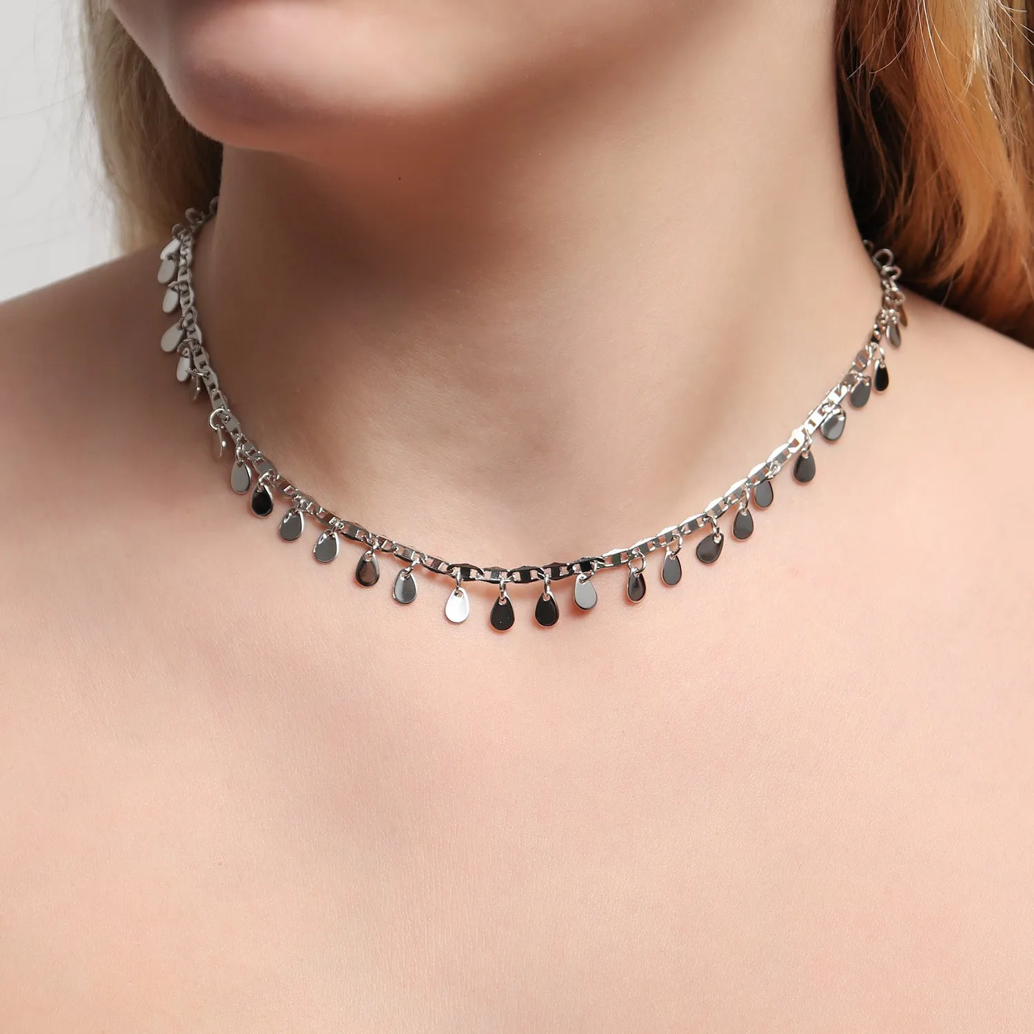 NECKLACE CHOKER TEAR DROP