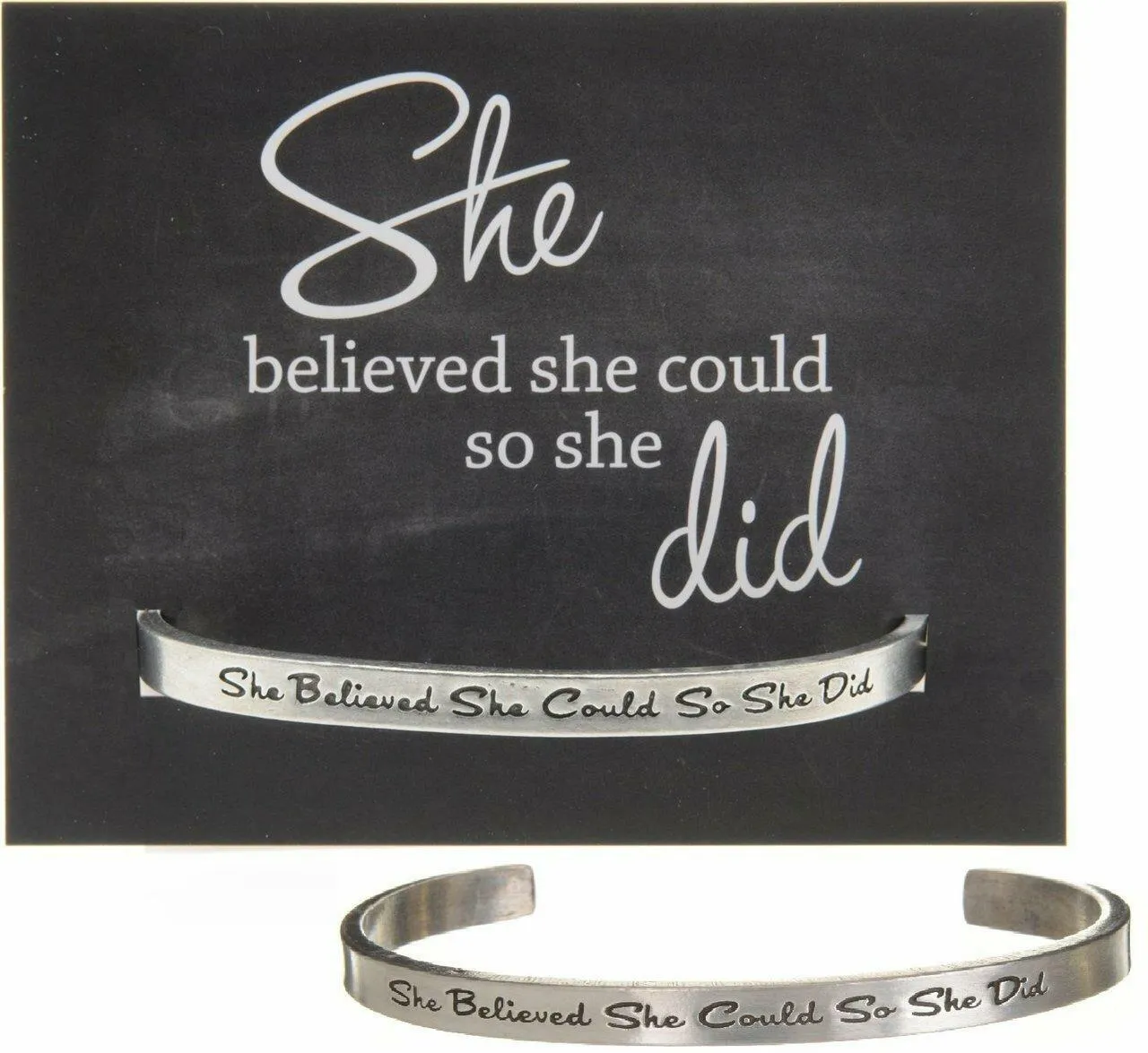 NEW! Mix & Match 2-Pieces Inspirational Cuff Bracelets Made in USA