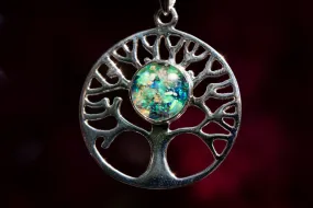 Opal Tree of Life Pendant