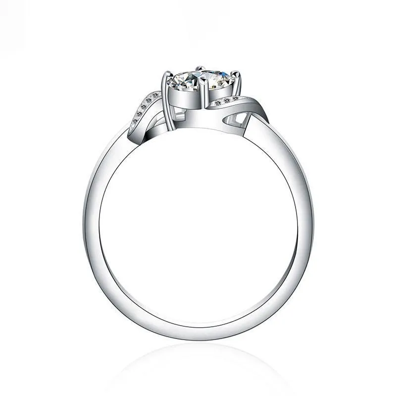 Oval Cut Intertwined Ring