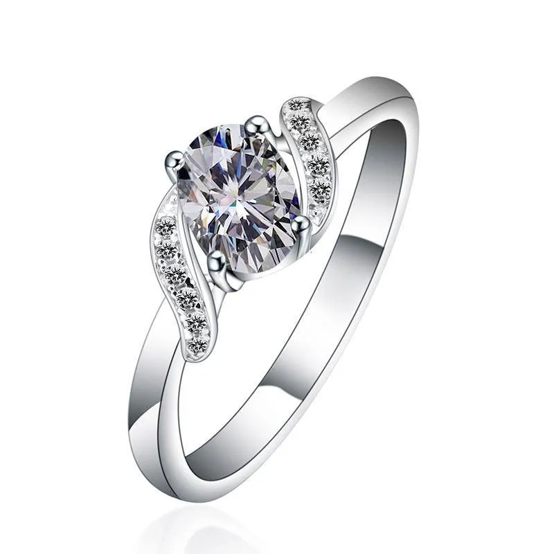 Oval Cut Intertwined Ring