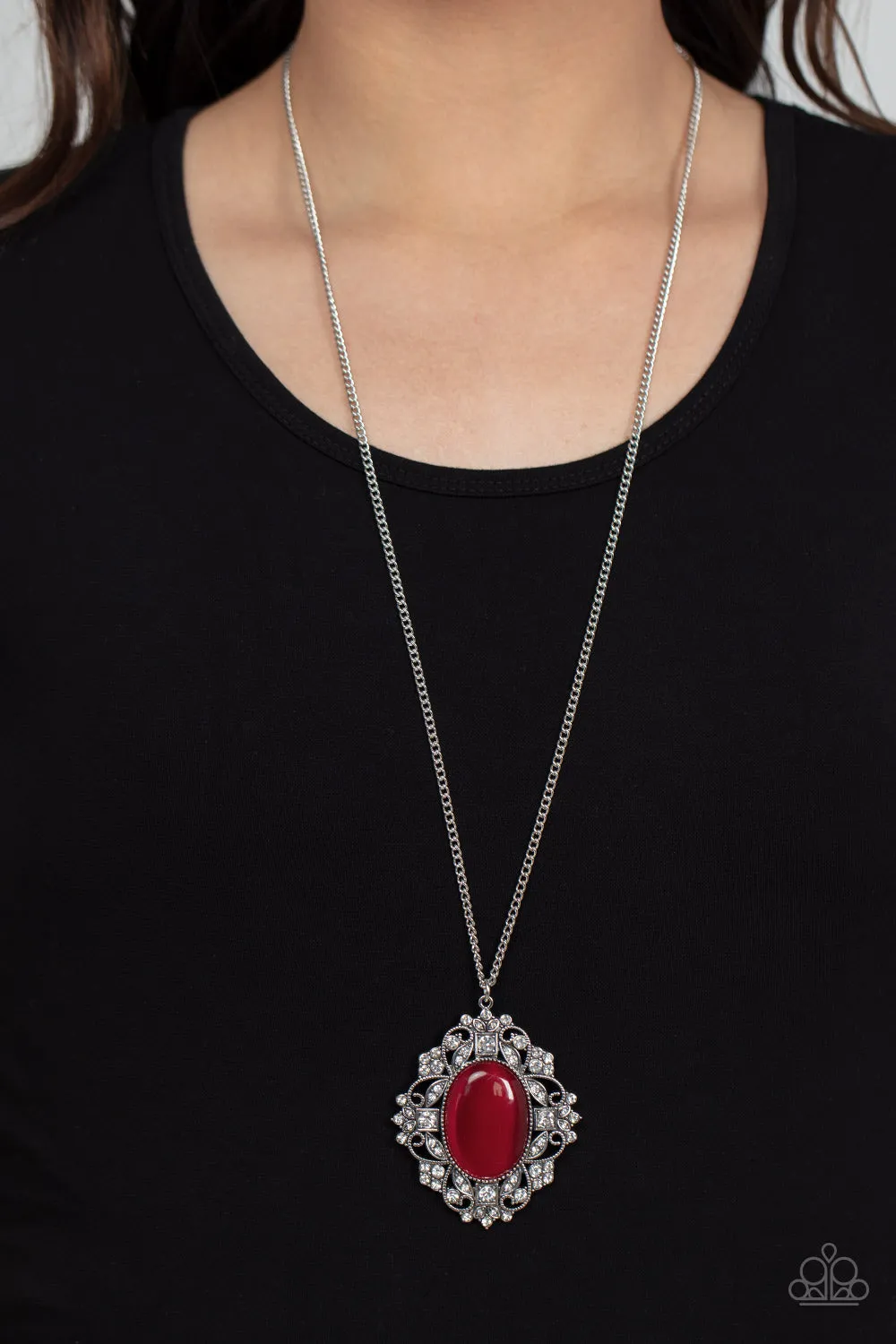 Paprazzi Dream Board Dazzle - Red Necklace