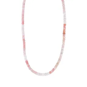 Pink Opal Beaded Necklace