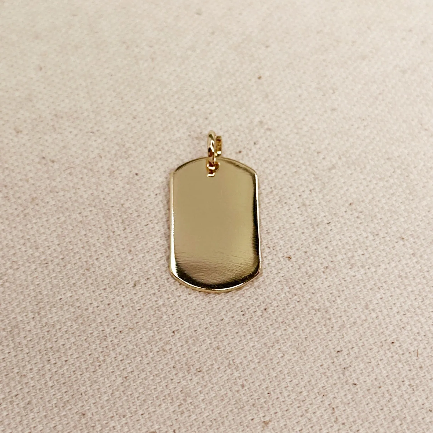 Polished Dog Tag Pendant