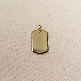 Polished Dog Tag Pendant