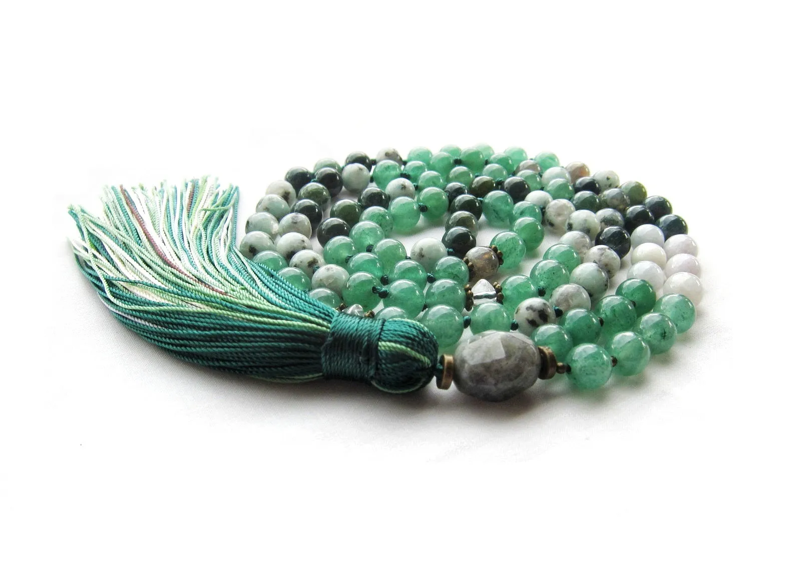 Power of the Heart Chakra Mala Necklace in 108 Bead