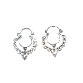 Preeti Boho Hoop earrings small medium