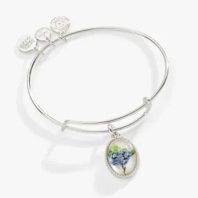 Printed Flower Remembrance Charm Bangle