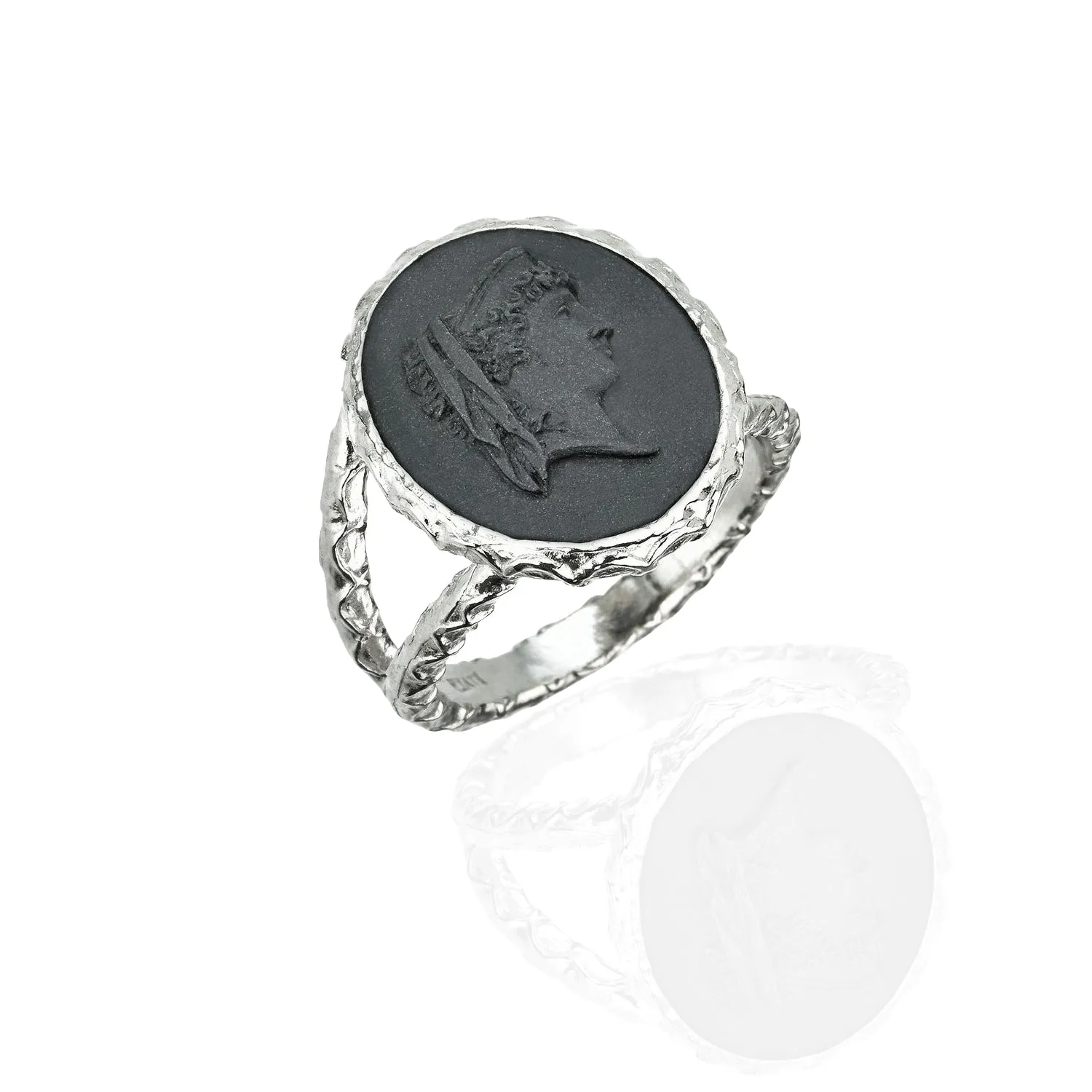 Profile of Women in Ancient Rome Cameo Ring