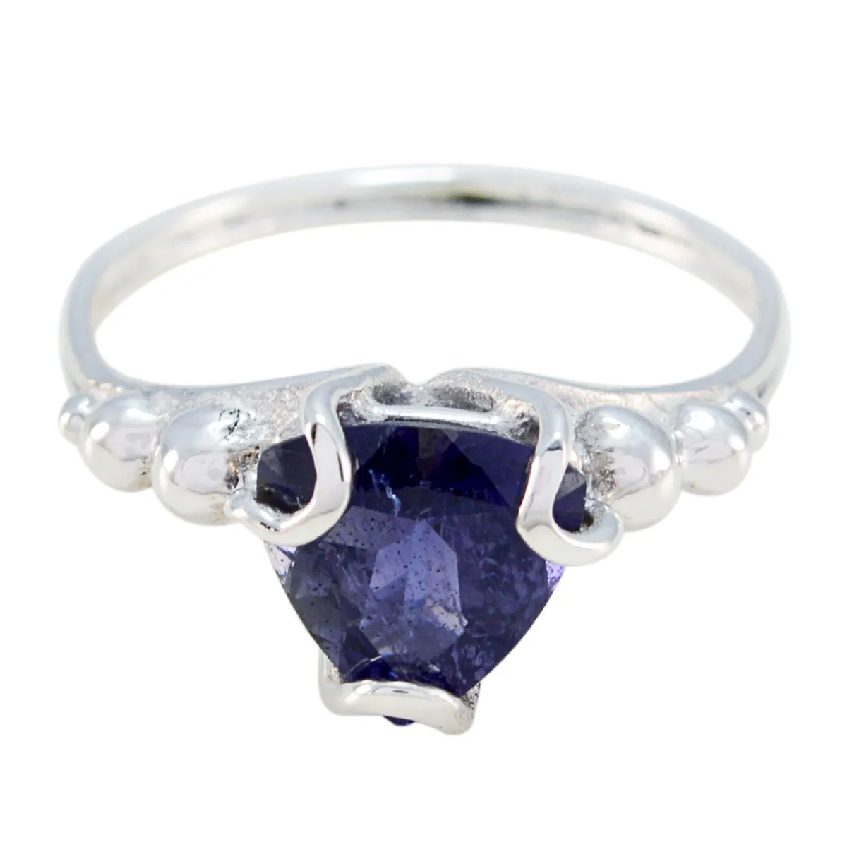 Pulchritudinous Gemstone Iolite 925 Silver Ring Pandora Jewelry App