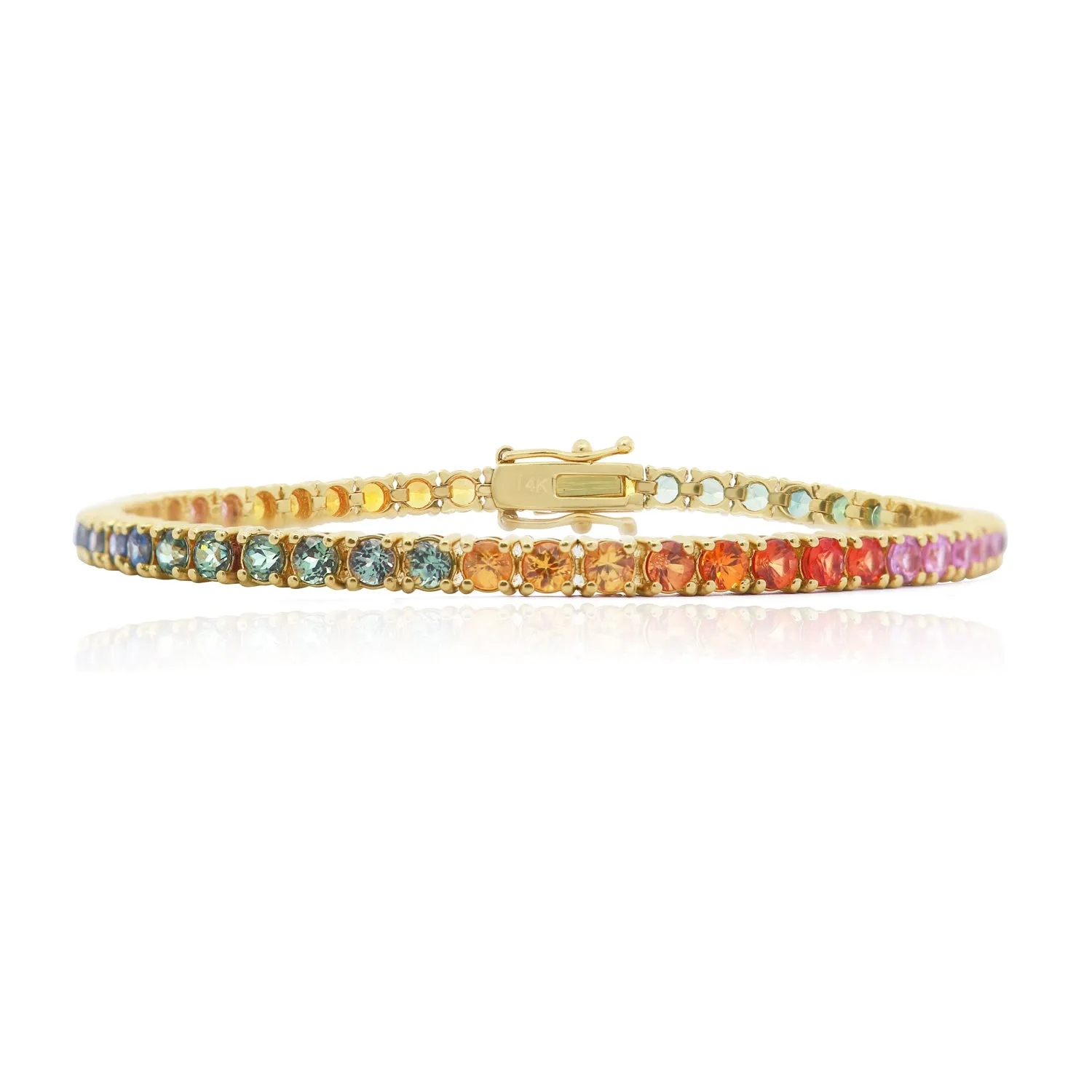 Rainbow Sapphire Bracelet