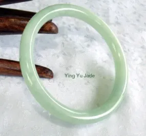 Rare Classic Round Vintage Old Mine Lao Pit Jadeite Bangle Large size 71mm (BB1061)