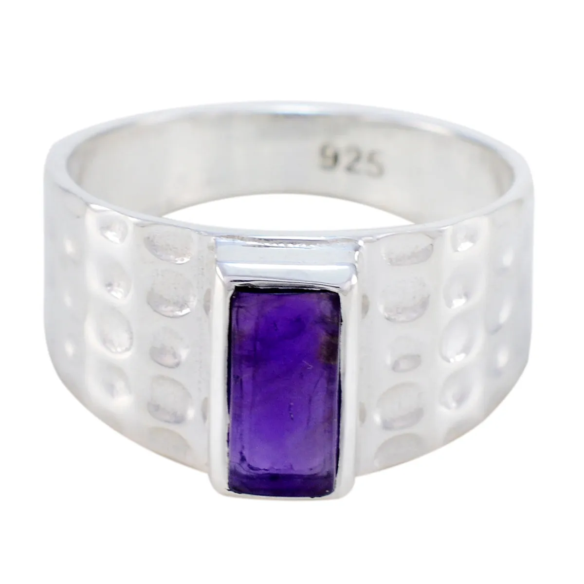 Riyo Elegant Gem Amethyst 925 Sterling Silver Ring Christian Jewelry