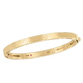 Roberto Coin 18K Yellow Gold Love in Verona Narrow Bangle Bracelet