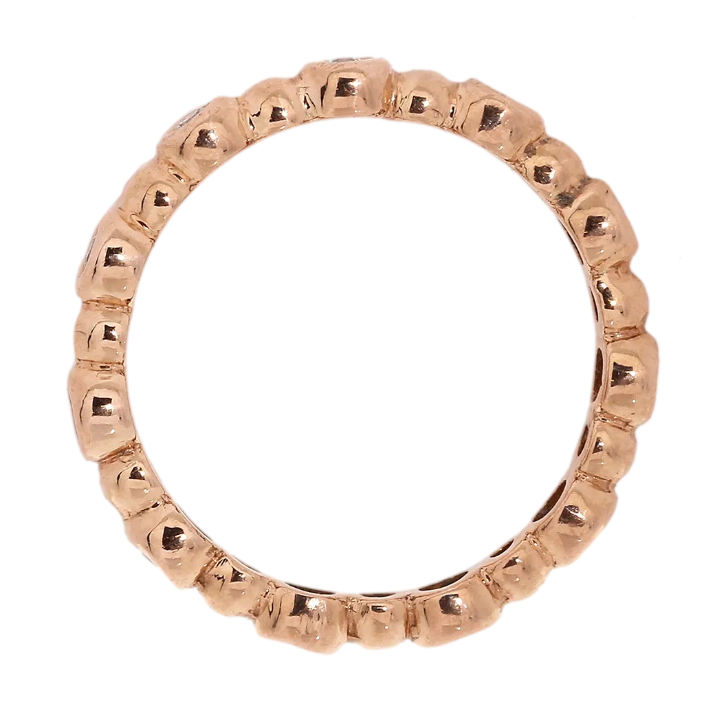 Rose Gold Round Diamond Eternity Band