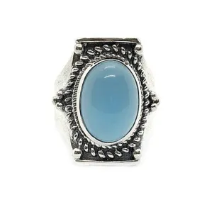 Saddle Chalcedony Bohemian Ring