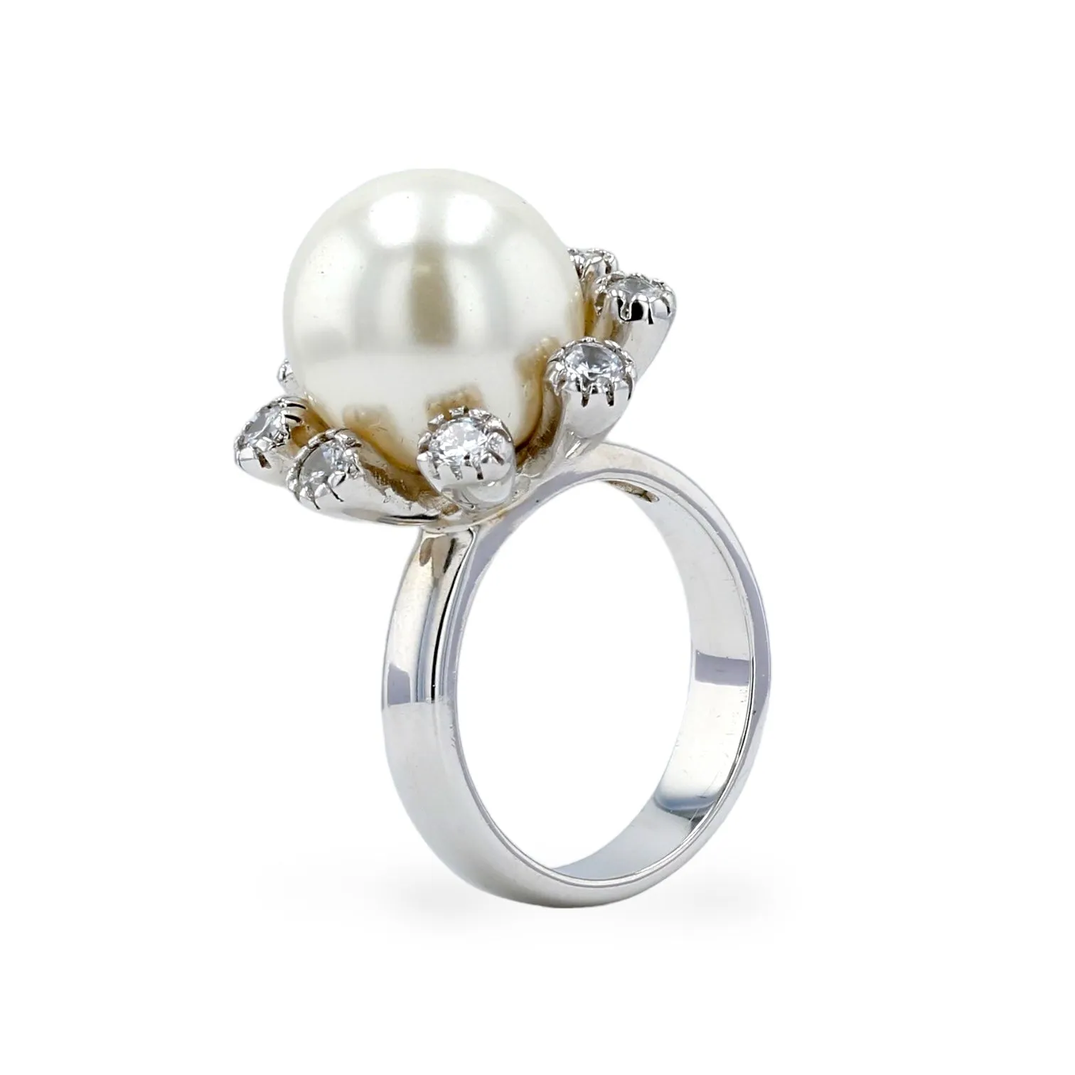 Sterling silver 925 pearl ring