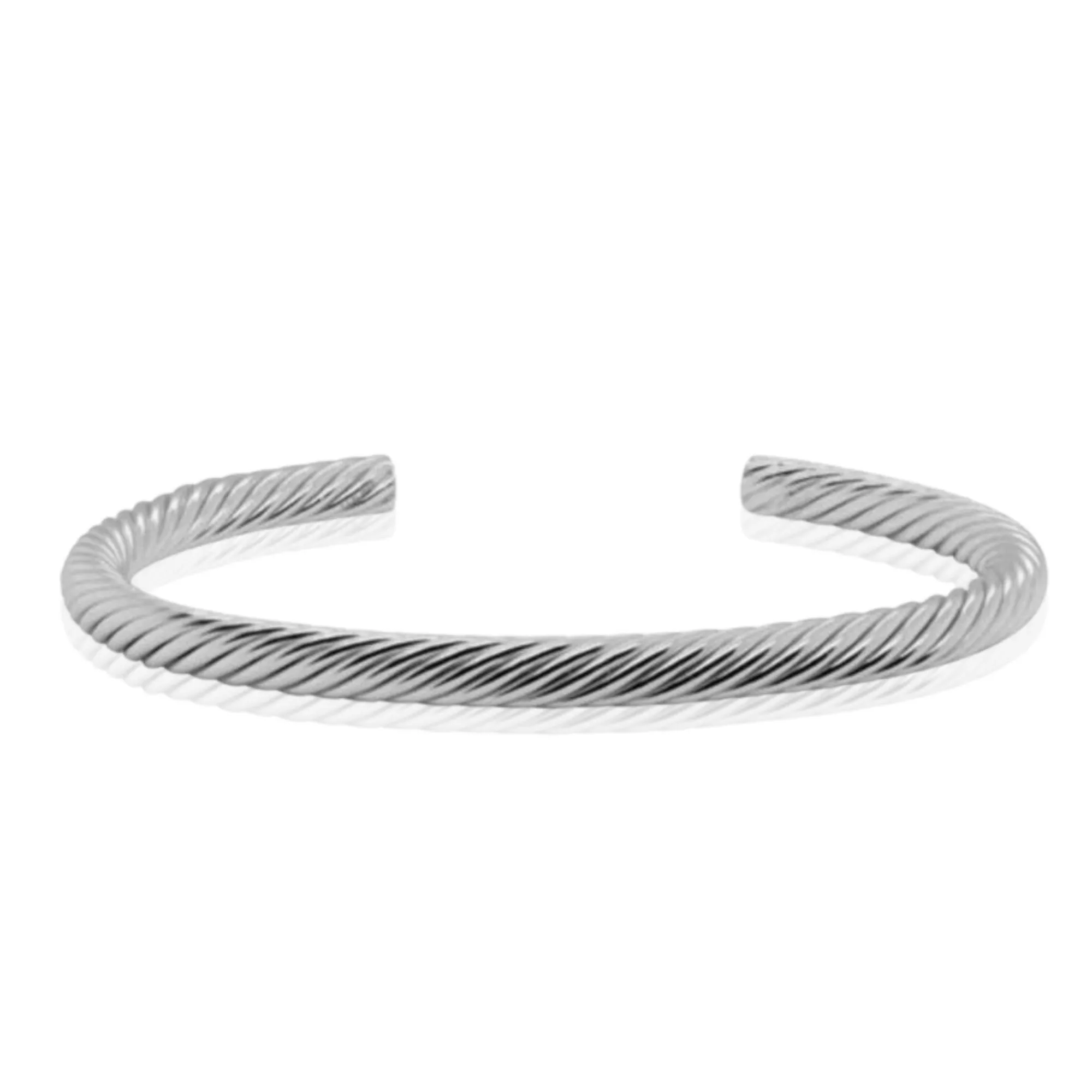 STERLING SILVER TWIST CUFF BRACELET