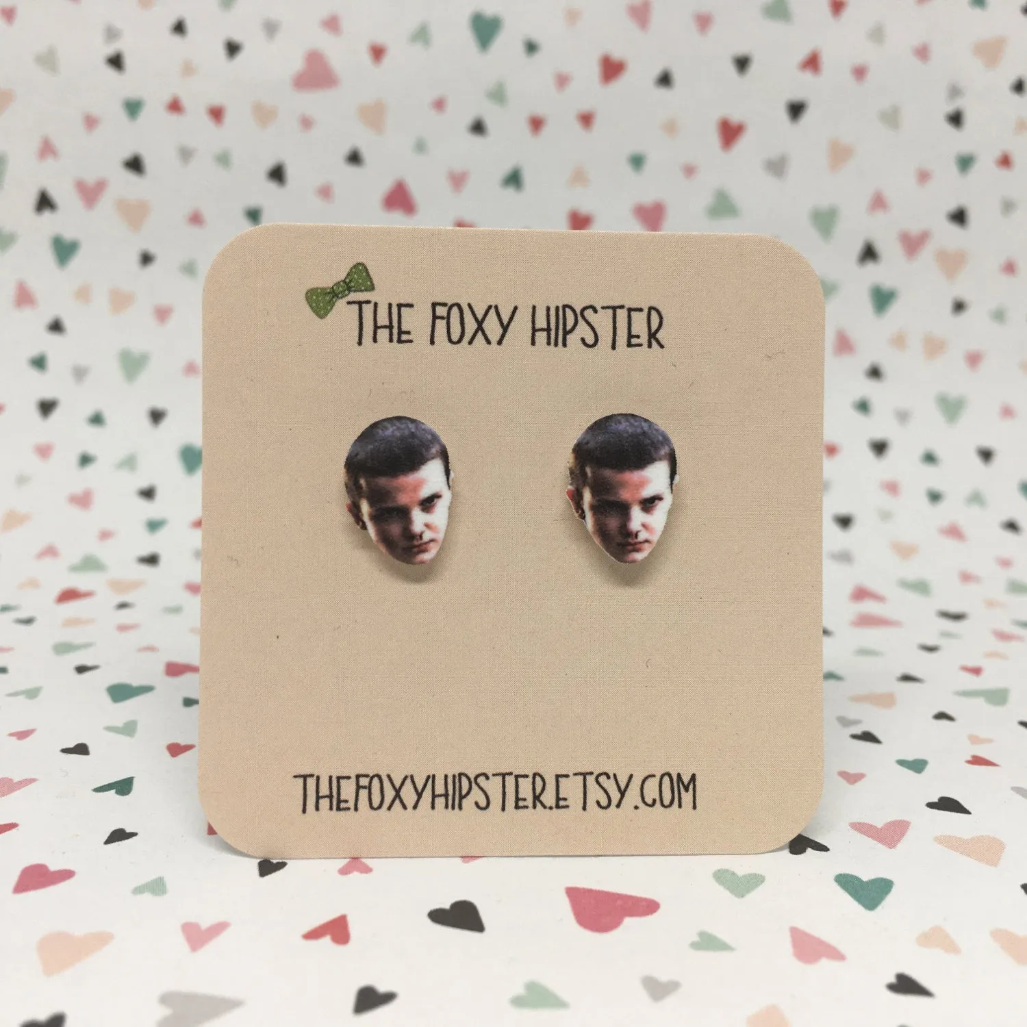 Stranger Things Eleven Inspired Stud Earrings