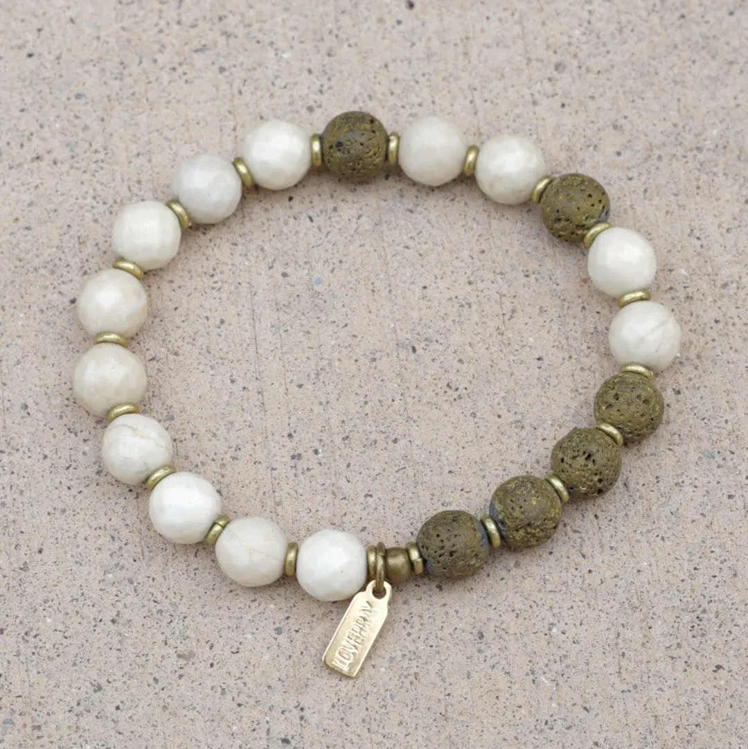 Strength Riverstone Essential Oil Diffuser Bracelet