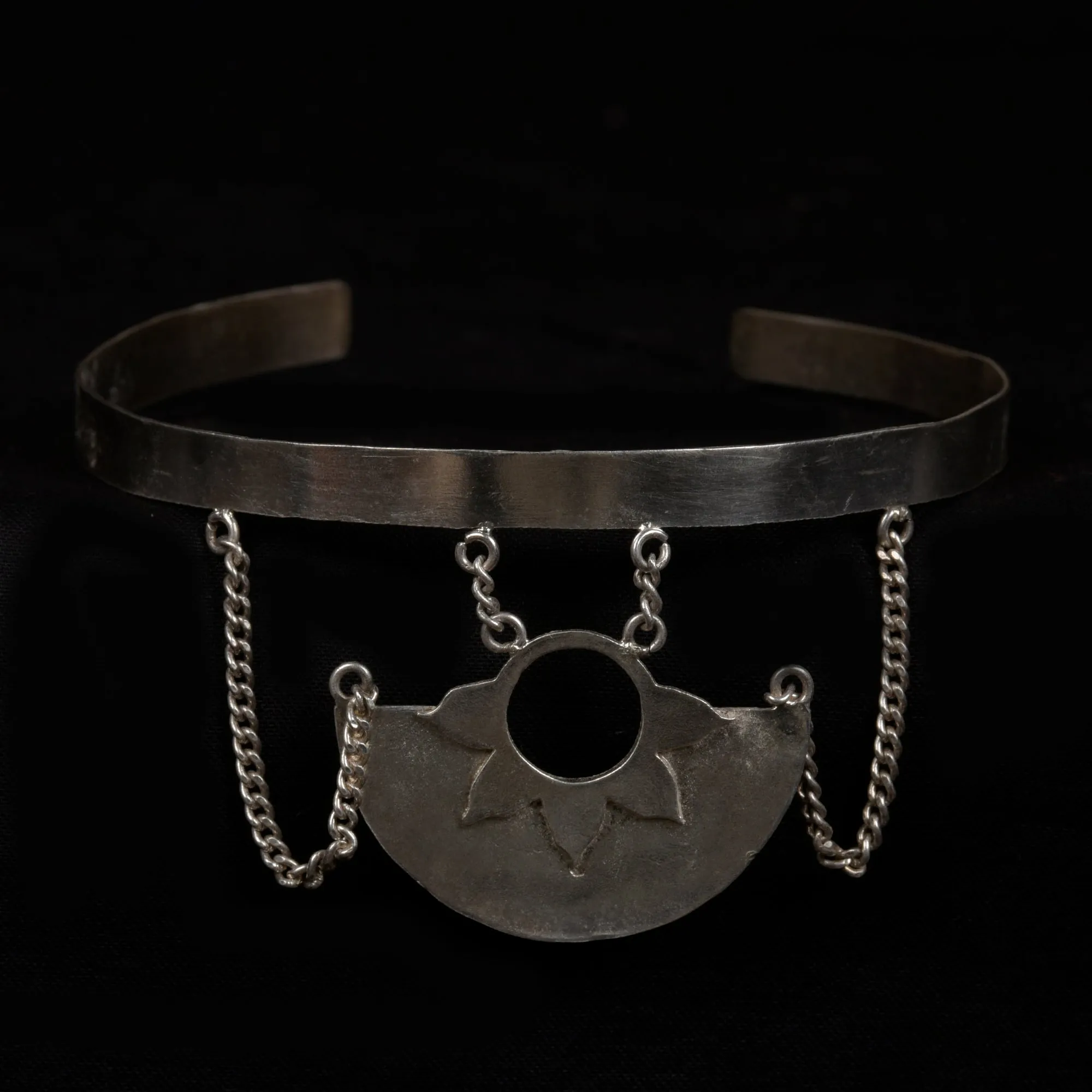 Sun and Moon Sterling Silver Choker