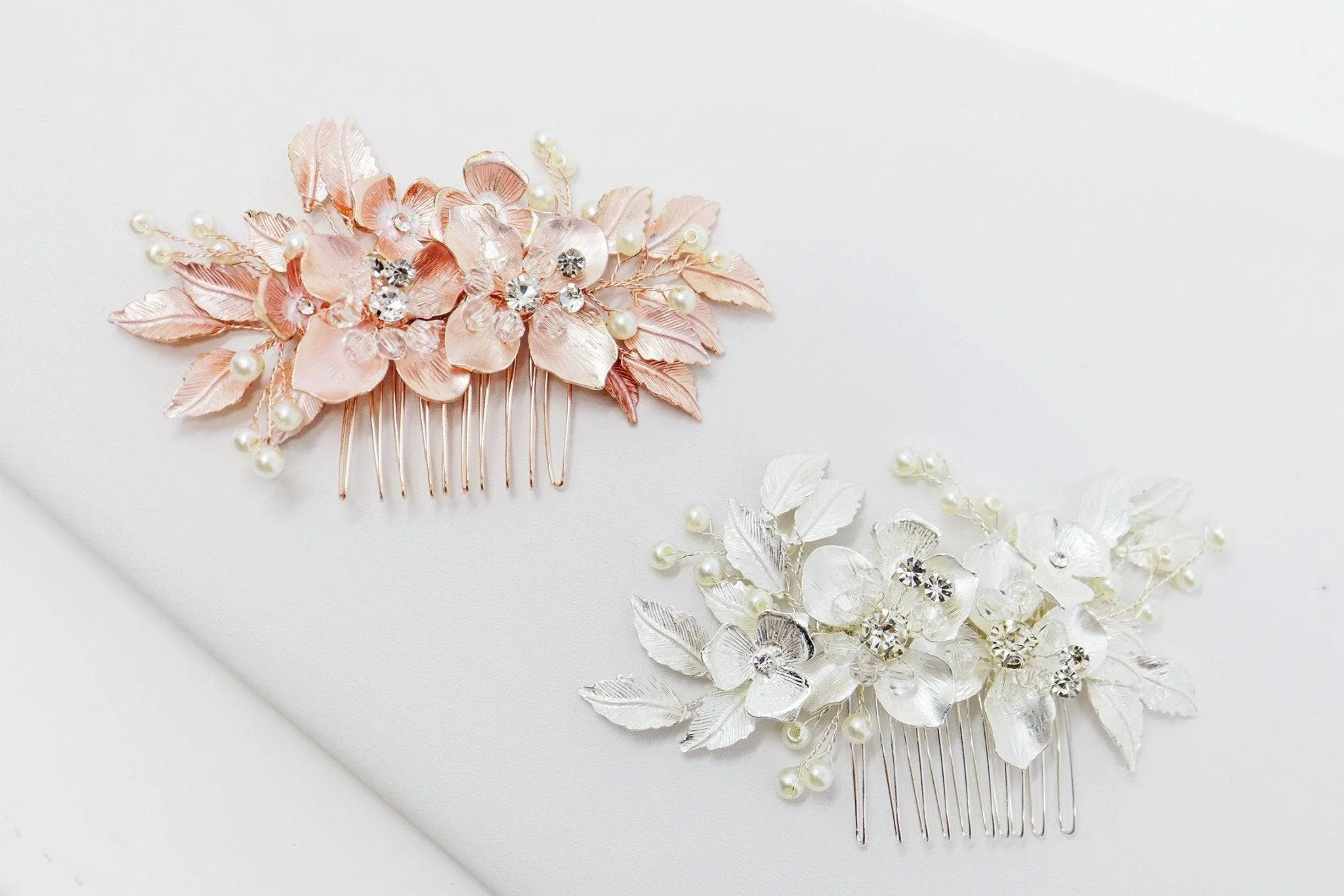 Swarovski Crystals Floral Vine Leaves Bridal Hair Comb,Bridal Hair Piece, Bridal Hair Accessories, Wedding Hair Accessory, Bridal Hair Comb.