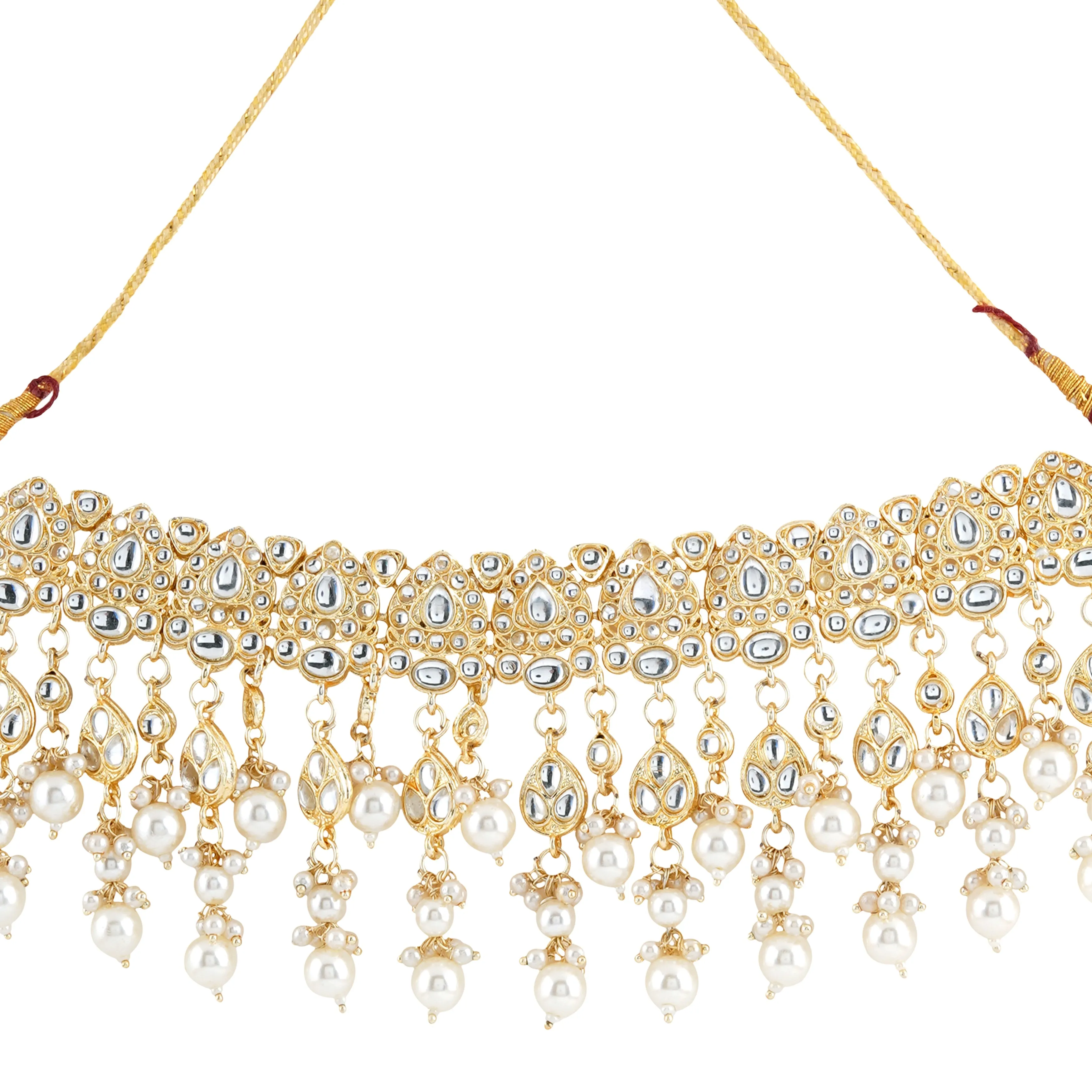 Teejh Kayraa Pearl and Polki Necklace Set