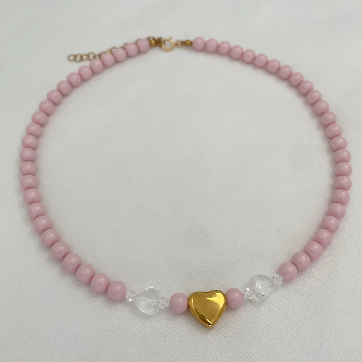 The Barbie Edit Pink Pearl Choker