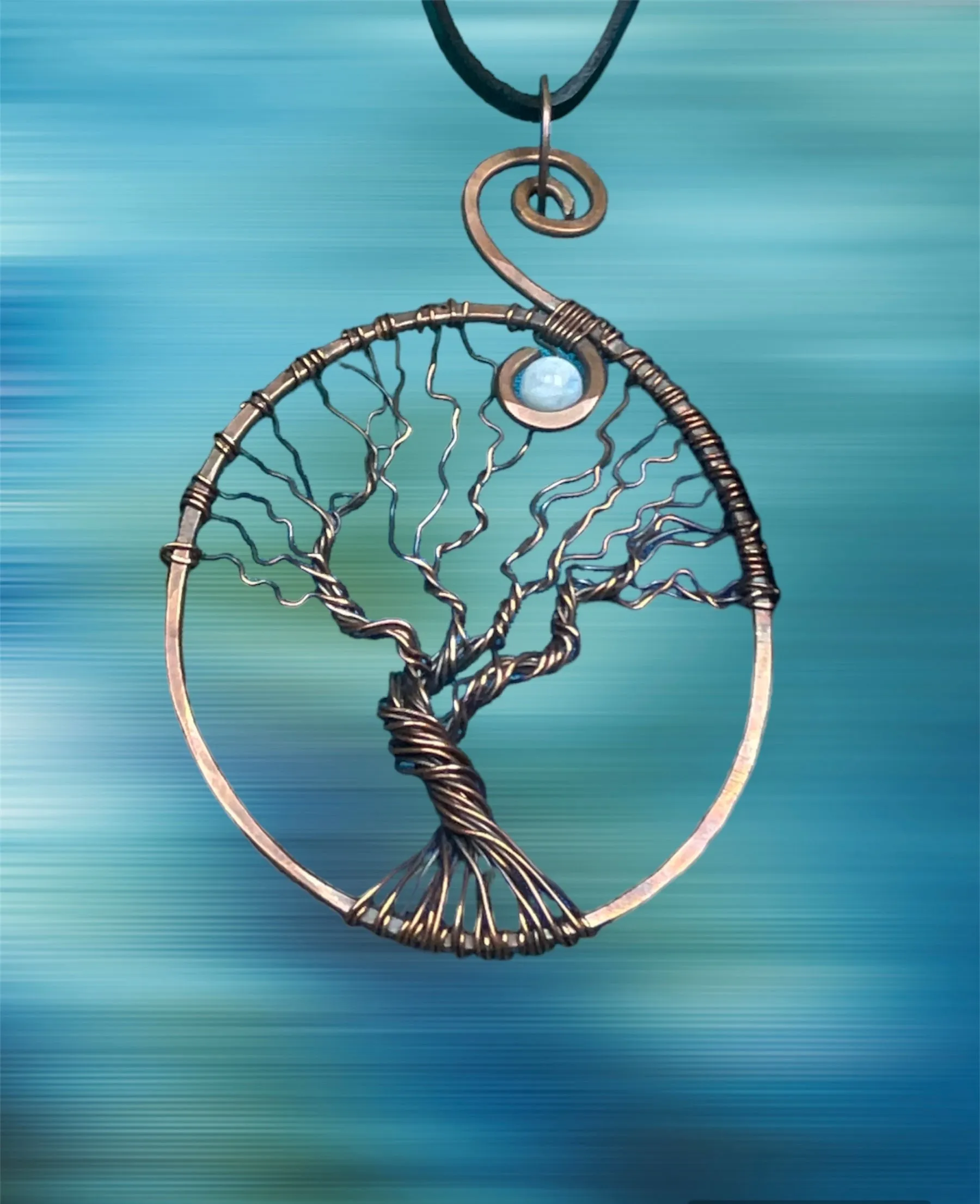 Tree of Life With Moonstone Pendant