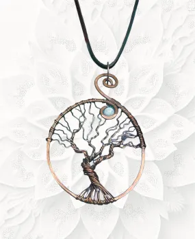 Tree of Life With Moonstone Pendant