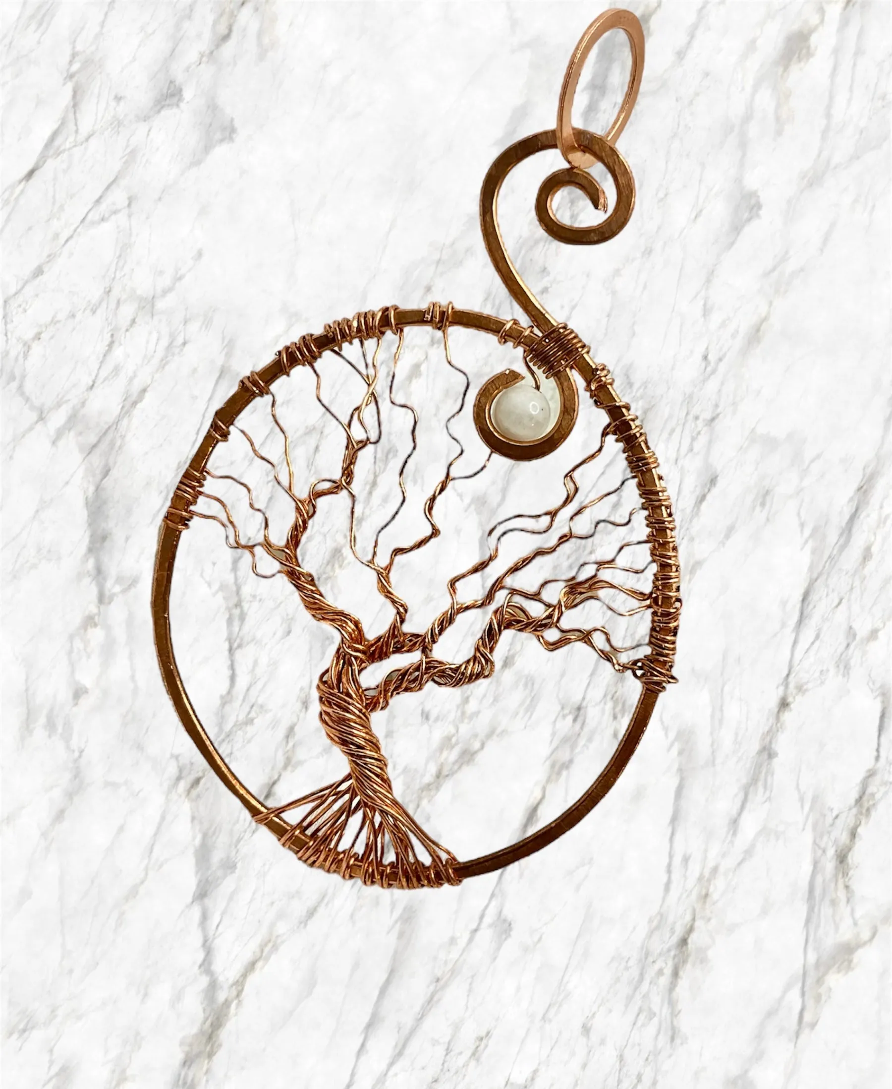 Tree of Life With Moonstone Pendant