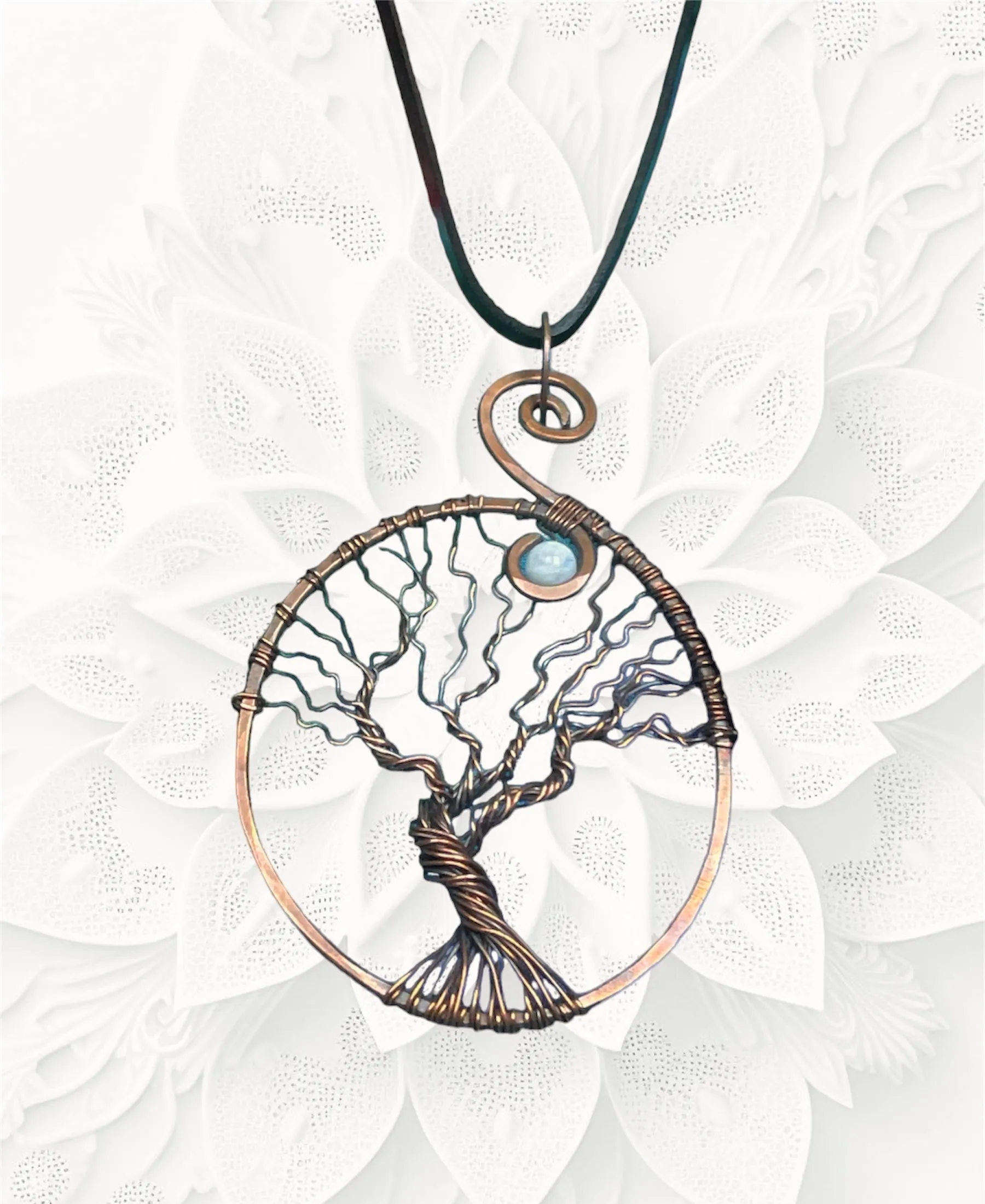 Tree of Life With Moonstone Pendant