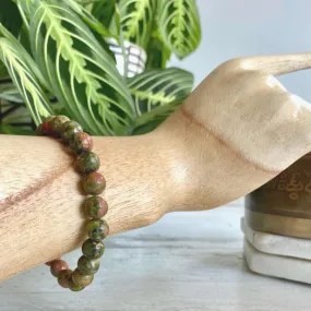 Unakite Gemstone Bracelet