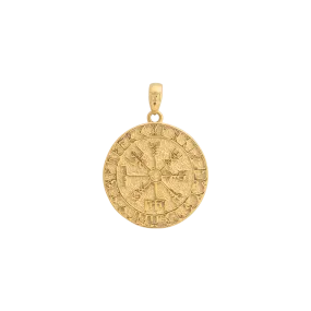 Vegvisir Pendant - Gold