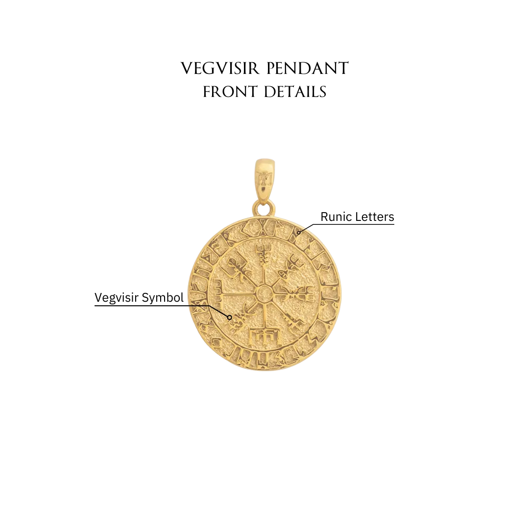 Vegvisir Pendant - Gold