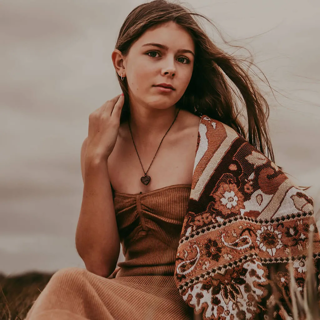 wild at heart // copper electroformed amethyst chip heart pendant necklace