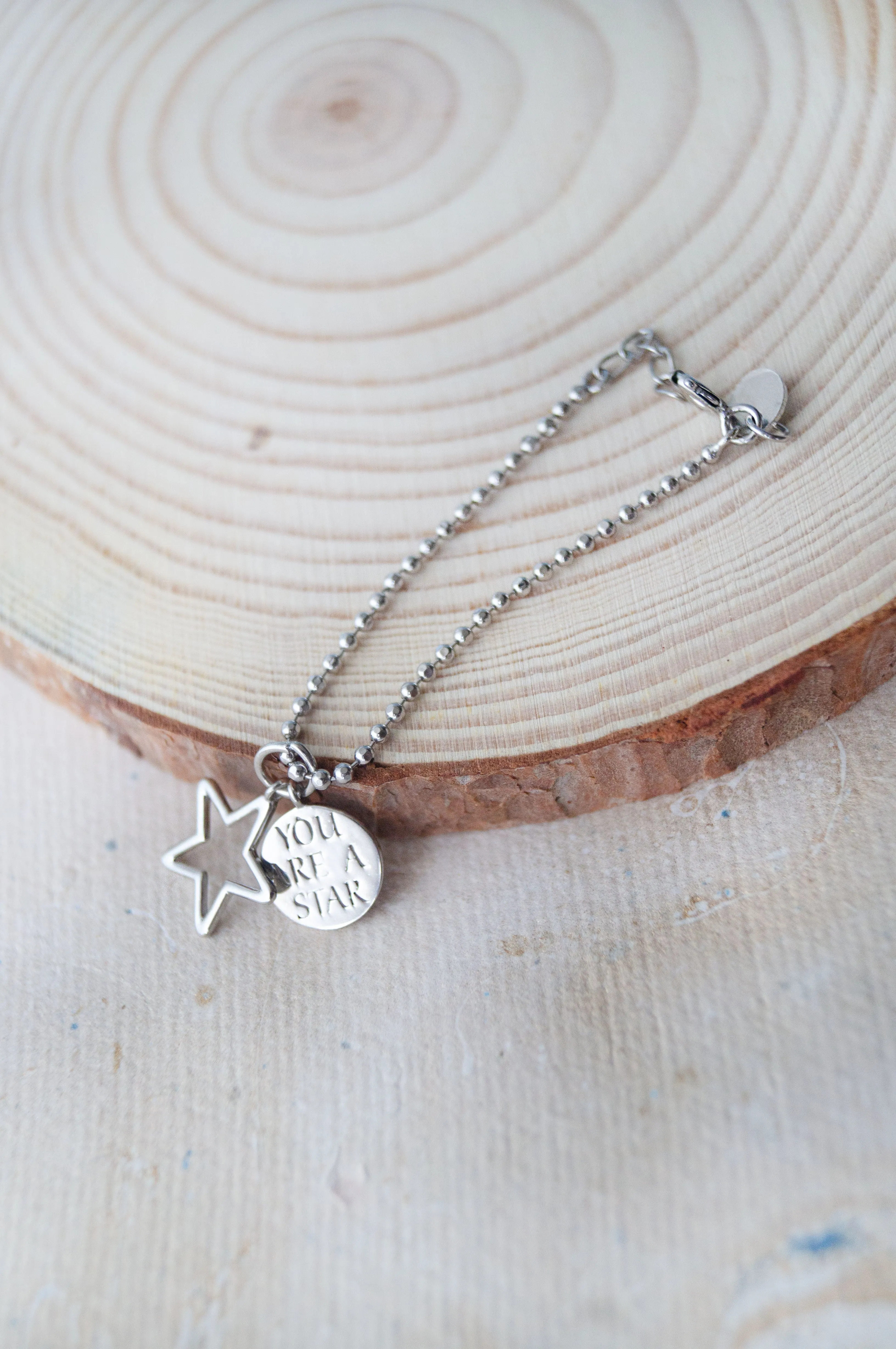 You are A Star Gold Plated Sterling Silver Watch Charm